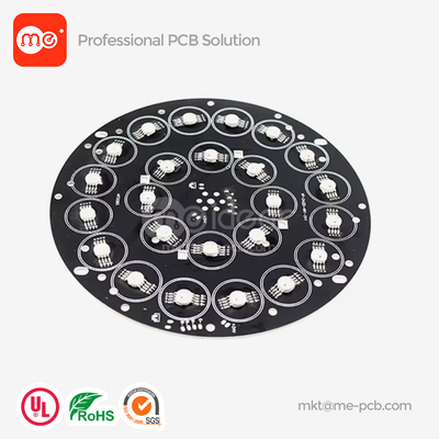 MCPCB Aluminum Based PCB  LED Lighting PCB black soldermask Round pcb Circuit board